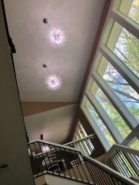 ceiling lights in home entrance